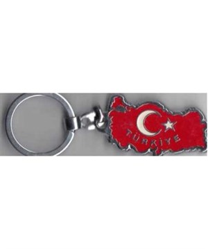 Metal Anahtarlık Türkiye ve Ay Yıldız Logolu Kod:30